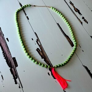 Green and hot pink necklace